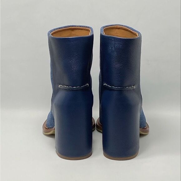 Chloe Edith Denim & Leather Heeled Ankle Boots size 40.5 - Picture 6 of 13